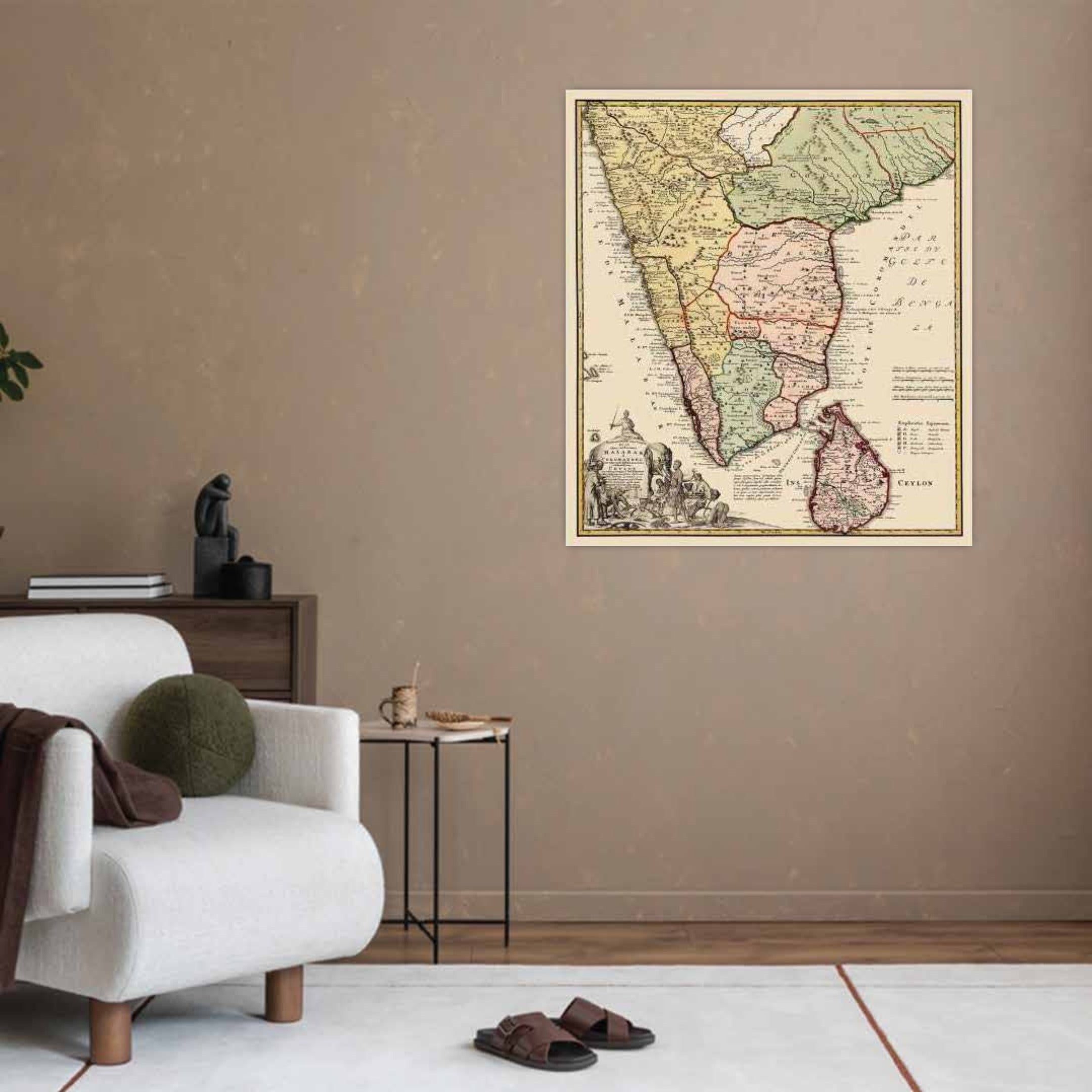 Indian Peninsula Srilanka Asia 1733