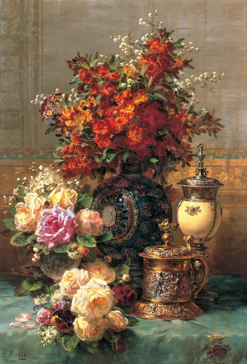 Fleurs sur une table
