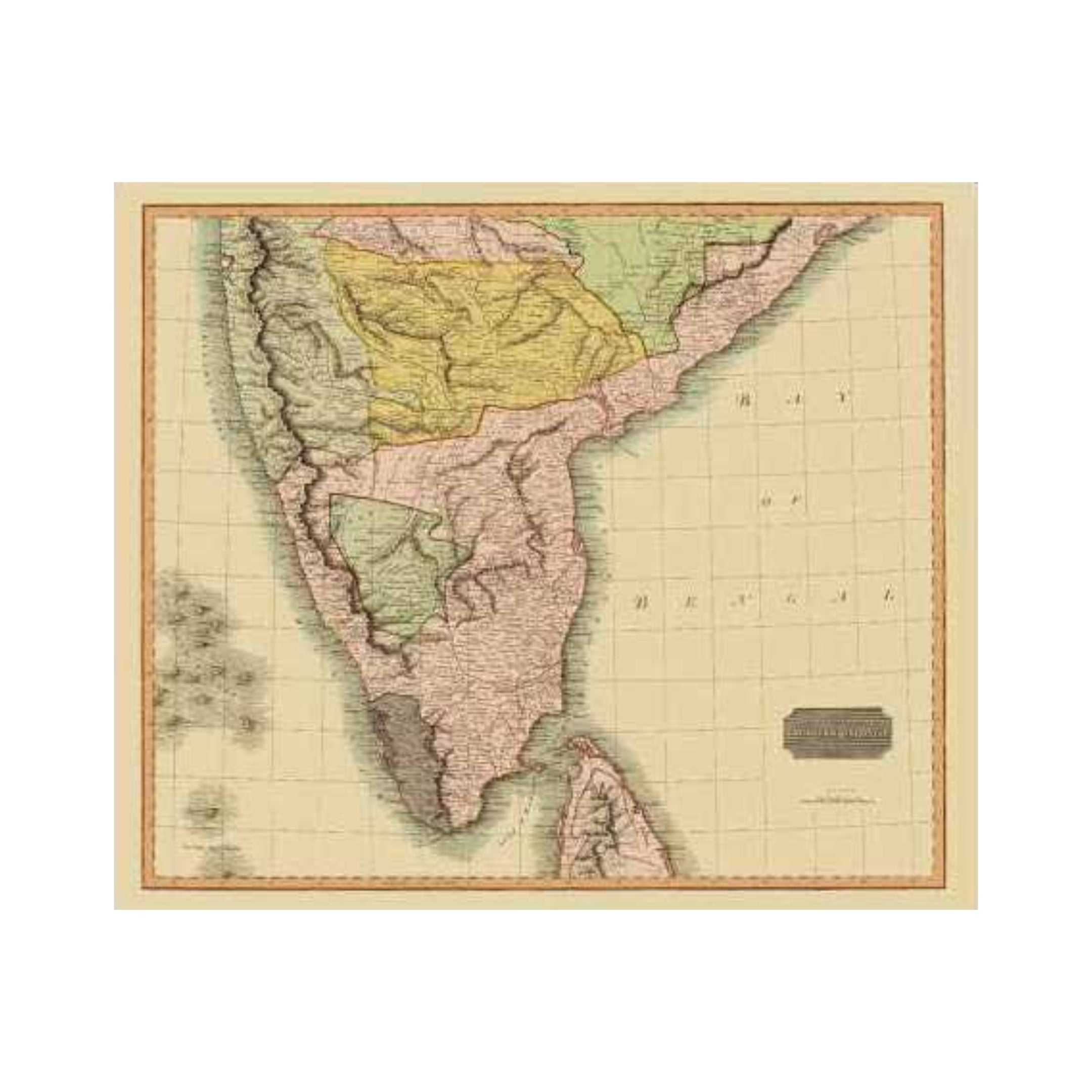 Southern Hindostan British India 1816