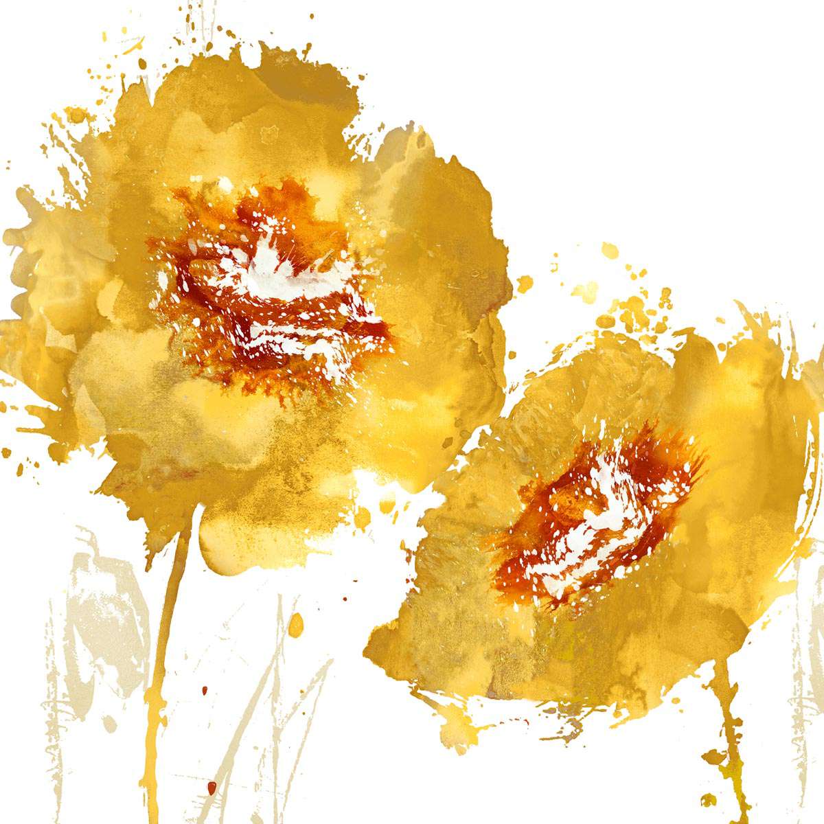Flower Burst in Amber 2