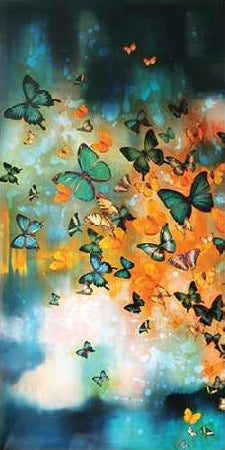 Butterfly on Prussian Blue