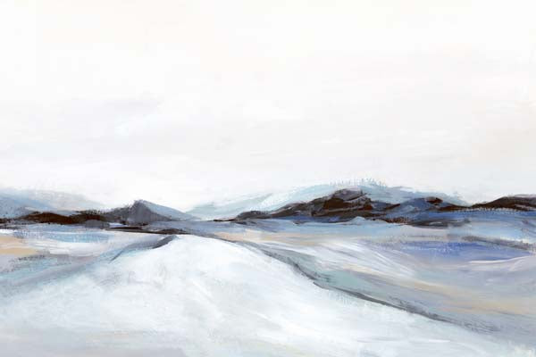 Vast Snowy Landscape at Dusk