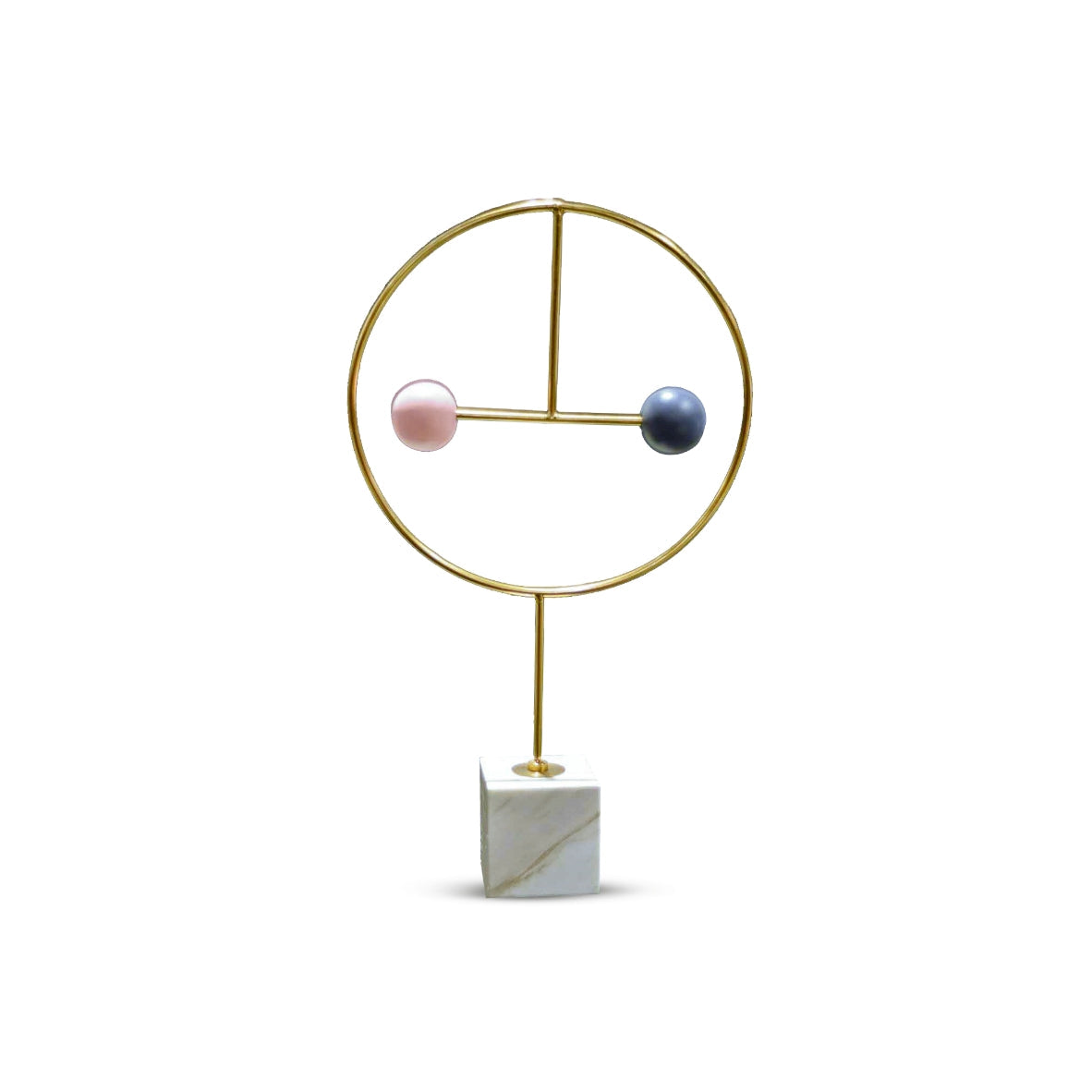 Balls in Golden Circle Showpiece - Small