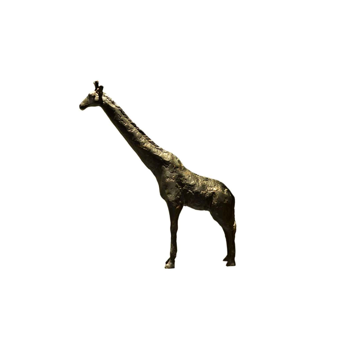 Black Giraffe Metal Showpiece