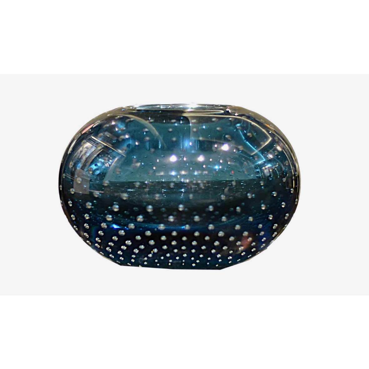Blue Bubble Textured Vase