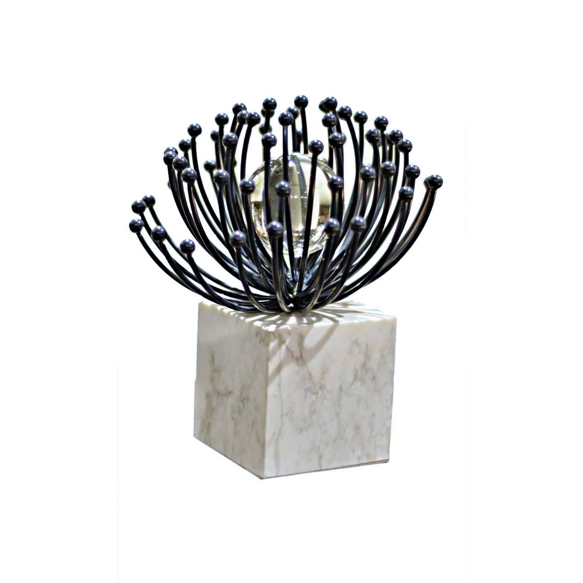 Blue Bush with Crystal Ball Showpiece