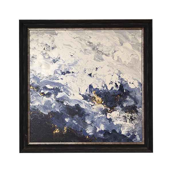 Blue & White Abstract