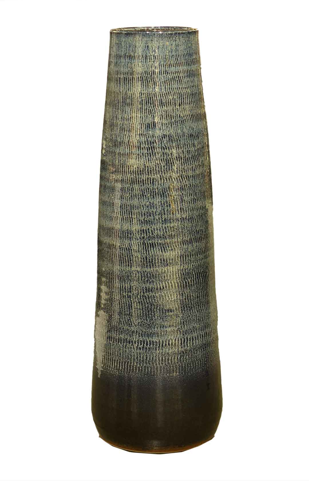 Blueish Textured Floor Vase