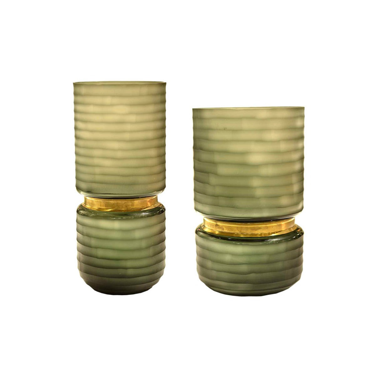 Brick Pattern Modern Glass Vase