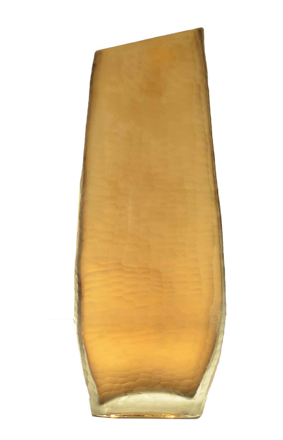Brown Frosted Glass  Vase