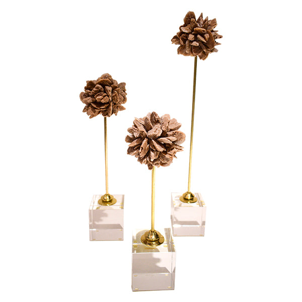 Brown Stone Showpiece Set
