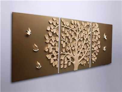 Brown Tree 3D Wall Art