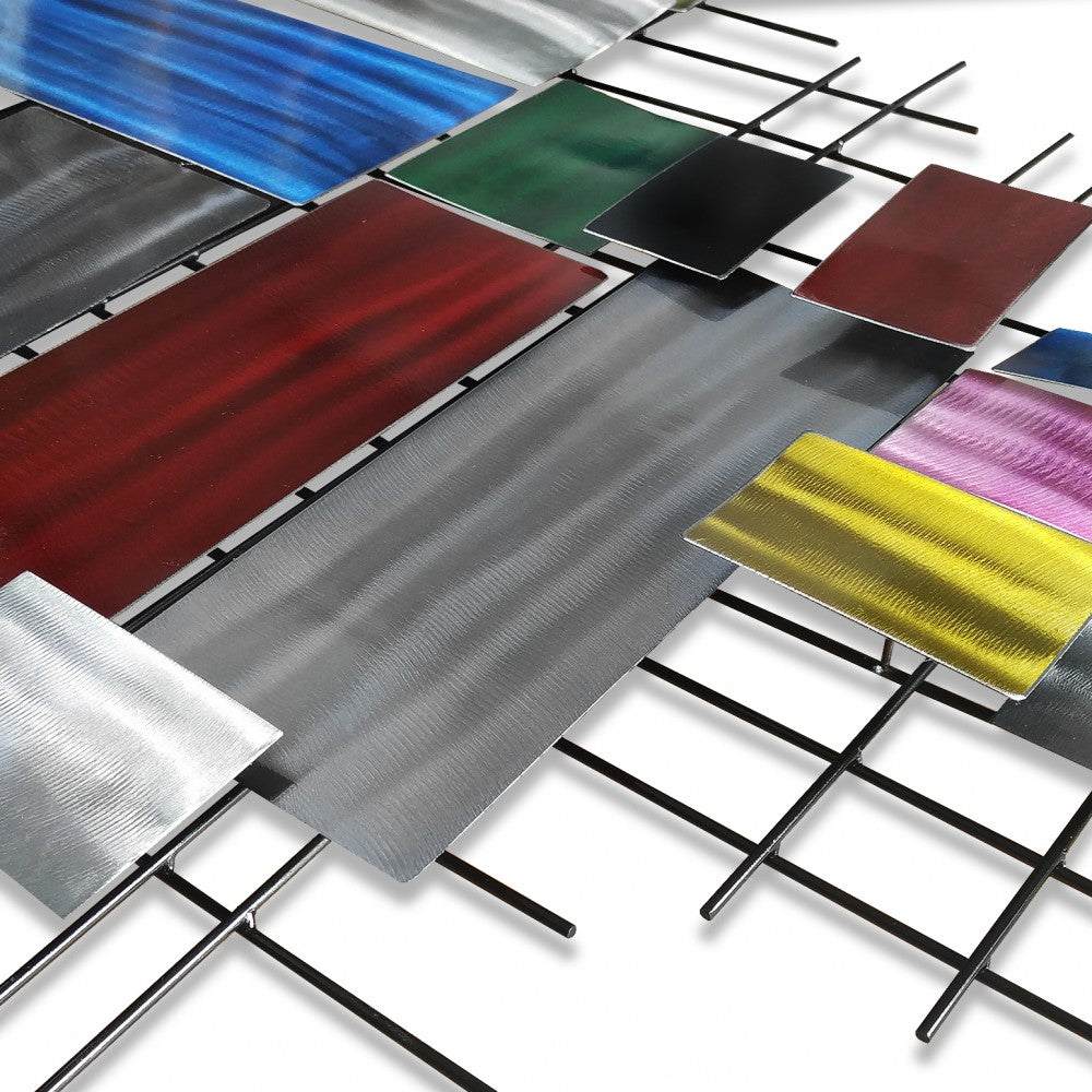 Colourful Patch work Metal Art