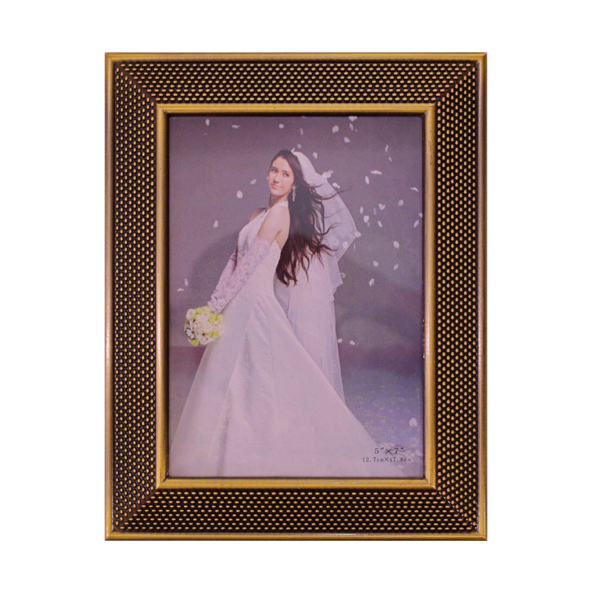 Designer Table Photoframe - Golden Texture