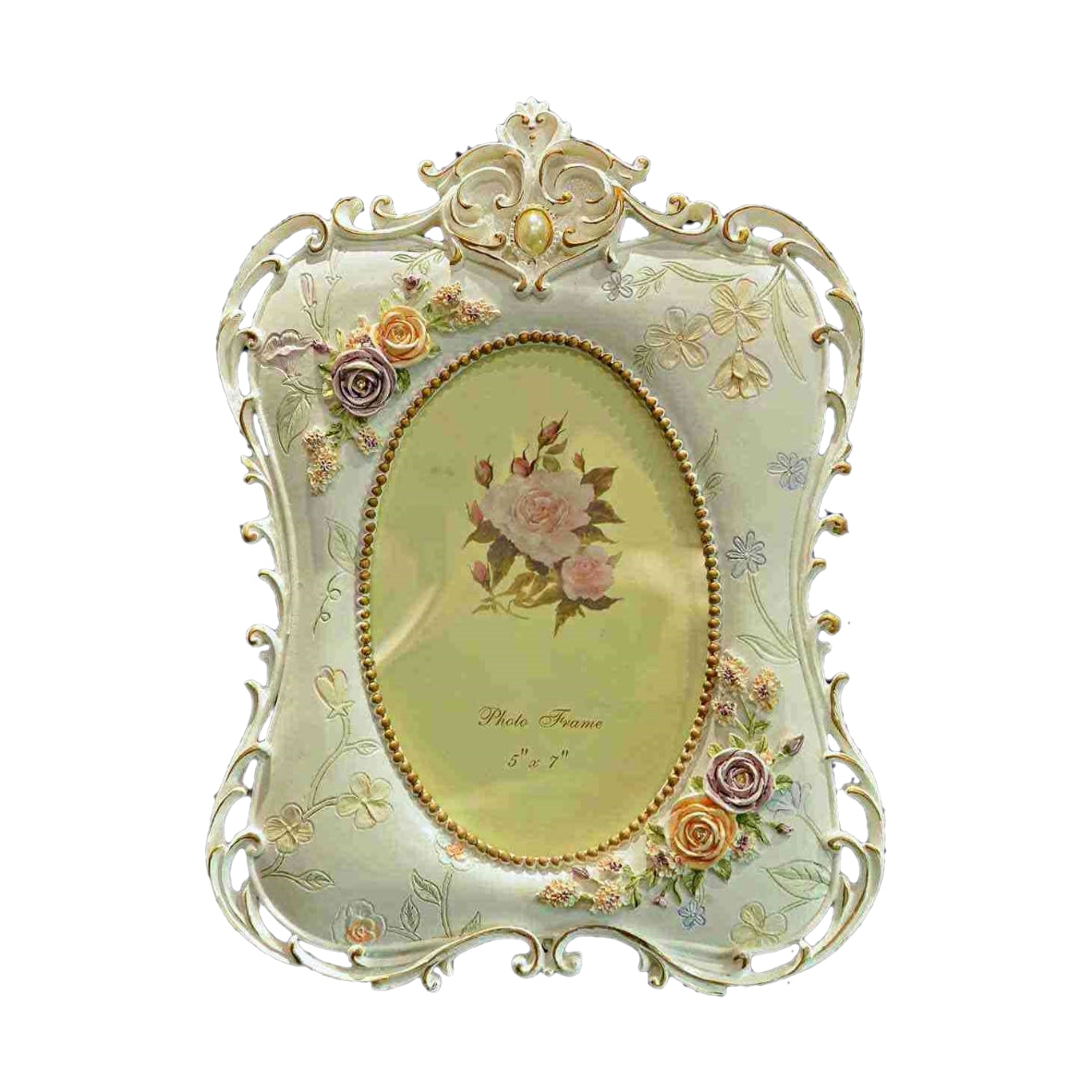 Designer Table Photoframe - White