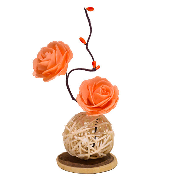 Floral Décor Piece - Peach