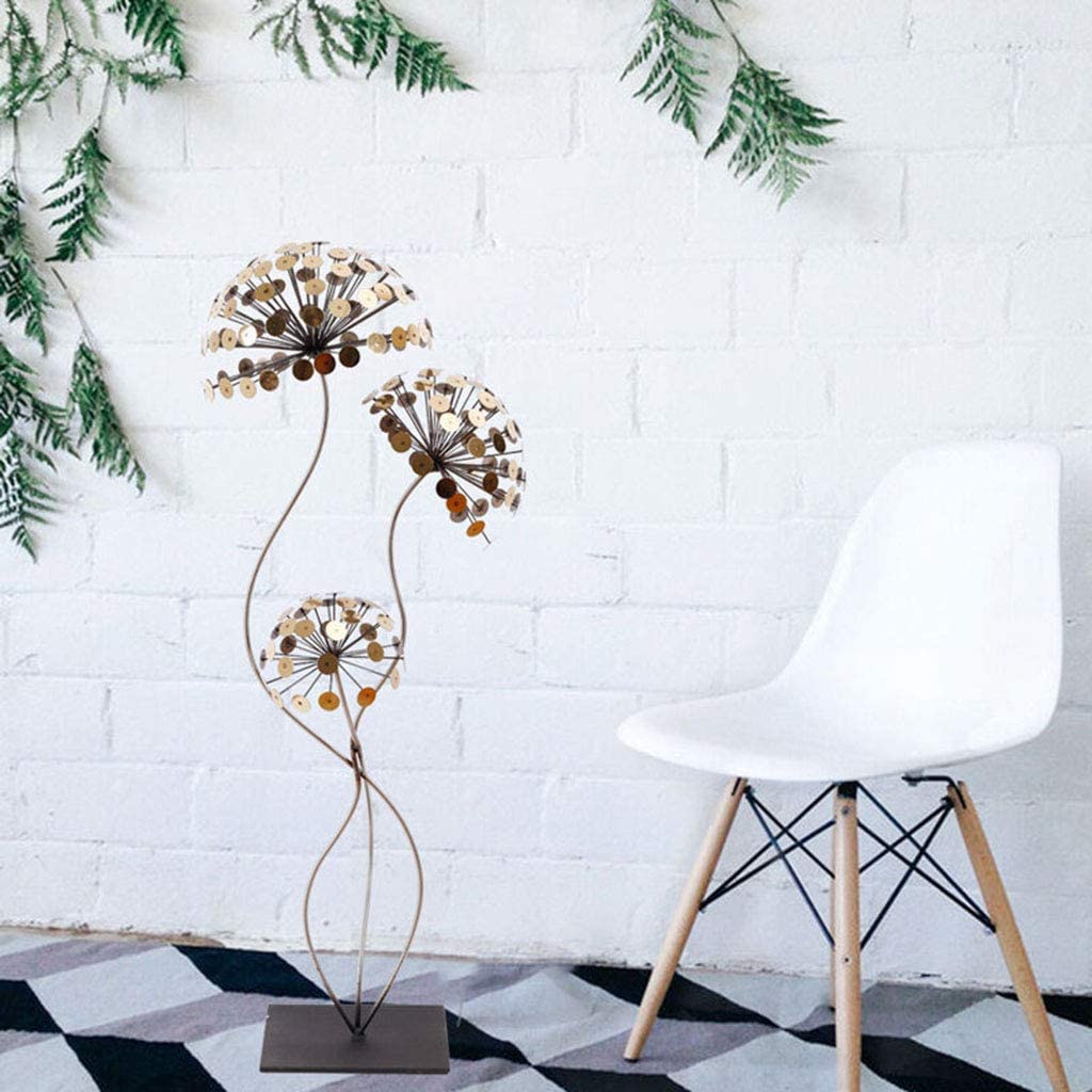 Golden Floral Sculpture