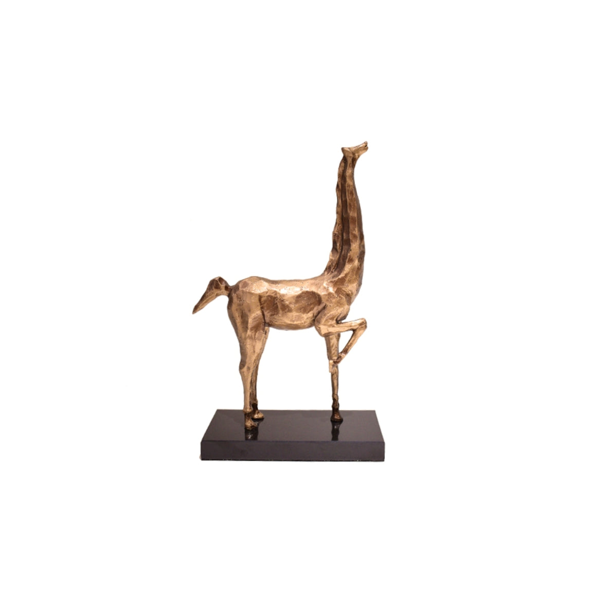 Golden Giraffe Metal Showpiece - Small