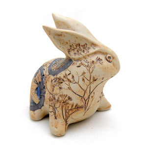 Handcrafted Tenmoku Rabbit Showpiece