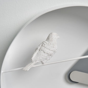 Haoshi Sparrow X Round Clock - Grey