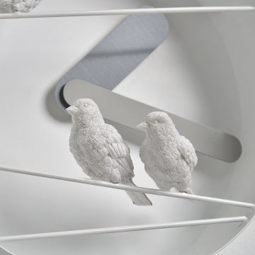 Haoshi Sparrow X Round Clock - Grey