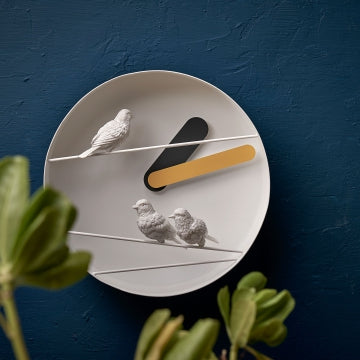 Haoshi Sparrow X Round Clock - Yellow