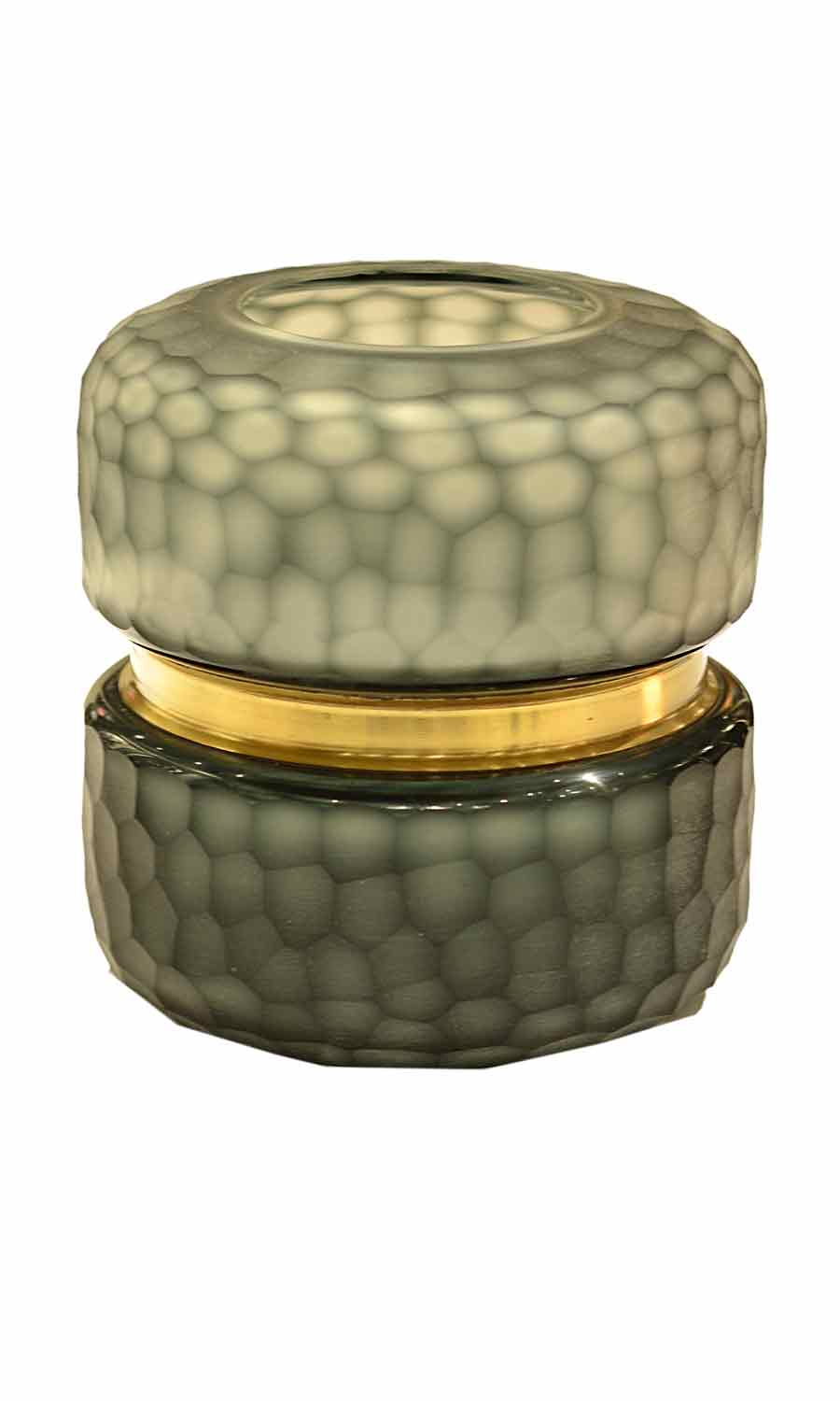 Hexagone Pattern Modern Glass Vase