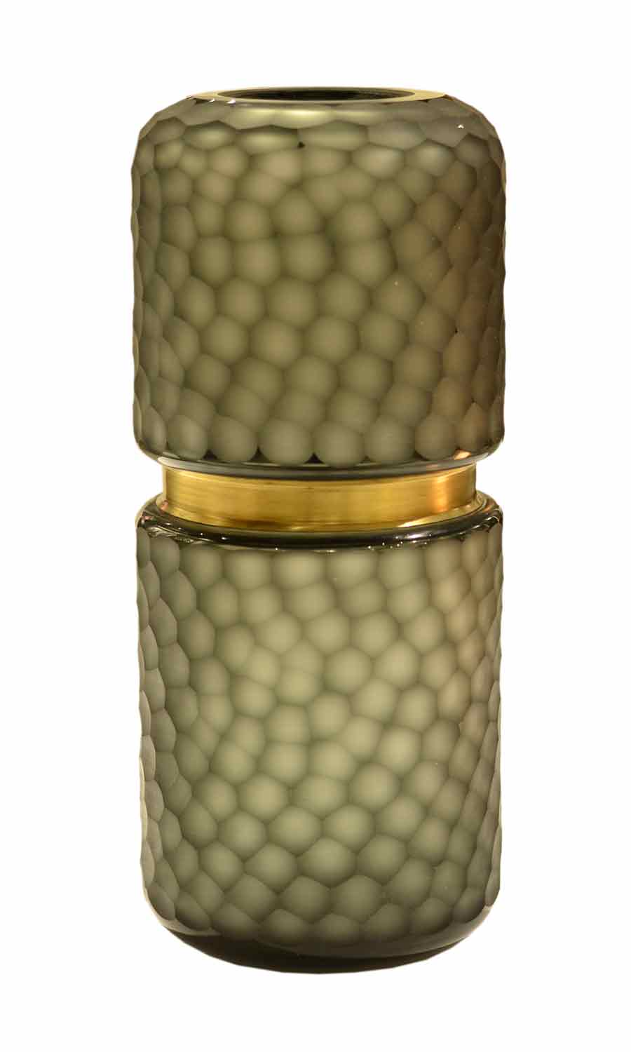 Hexagone Pattern Modern Glass Vase