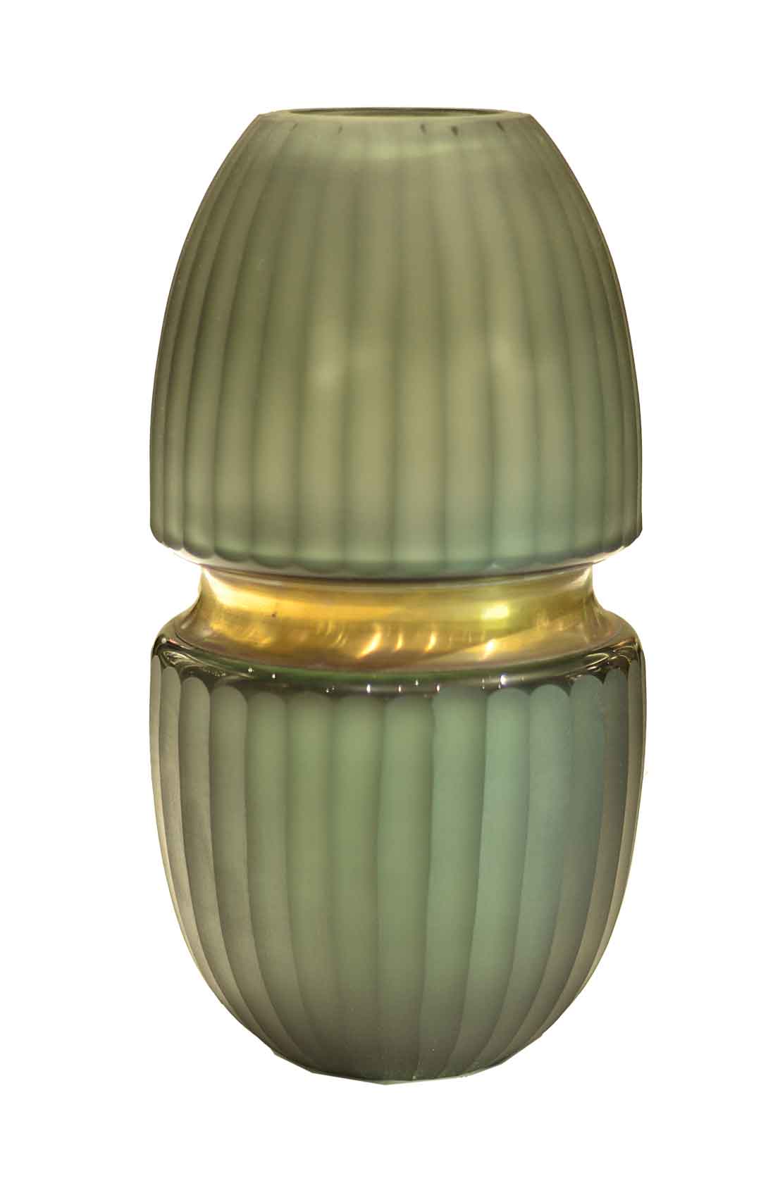 Linear Pattern Modern Glass Vase