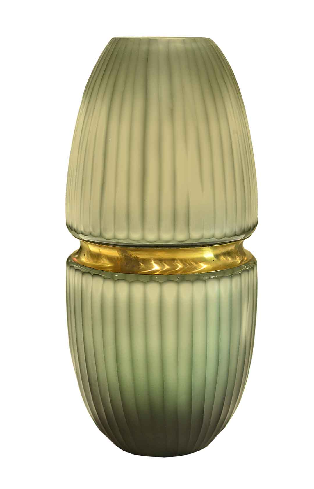 Linear Pattern Modern Glass Vase