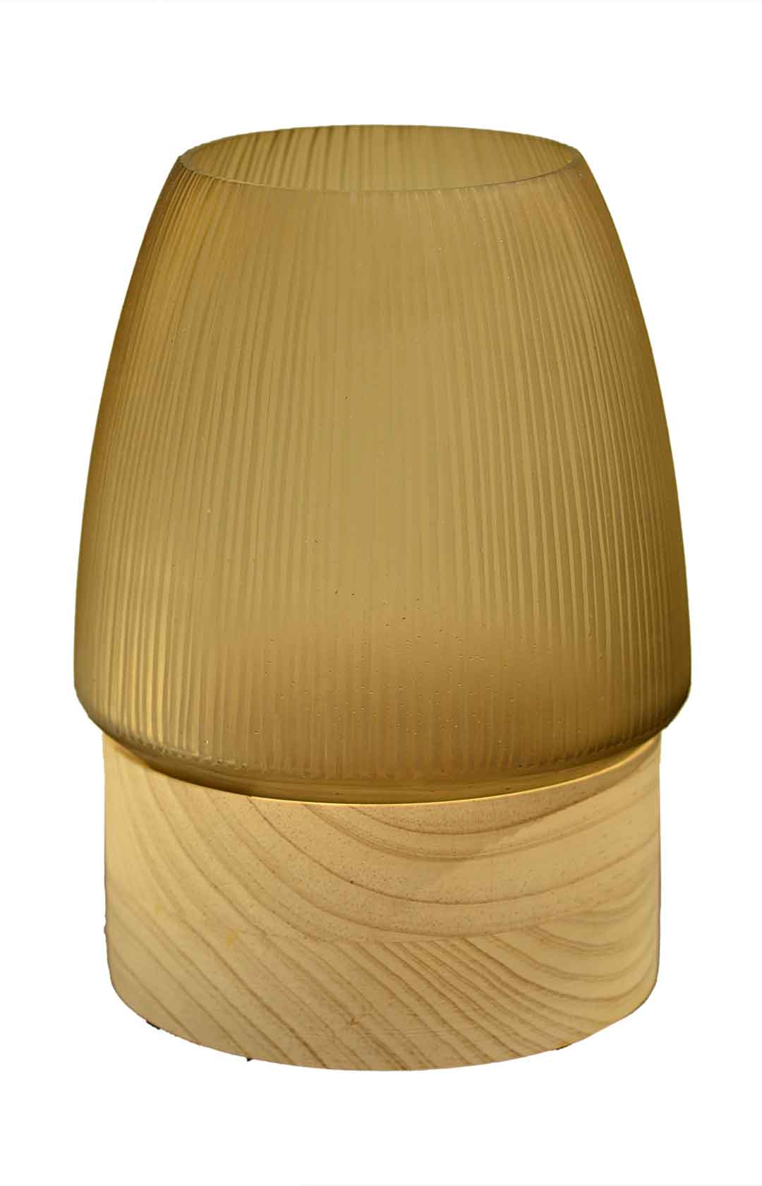 Lining Textured Glass Vase