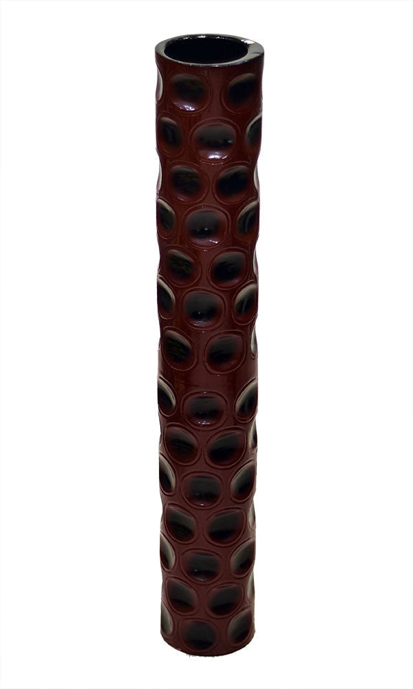 Maroon Spotted Designer Vase
