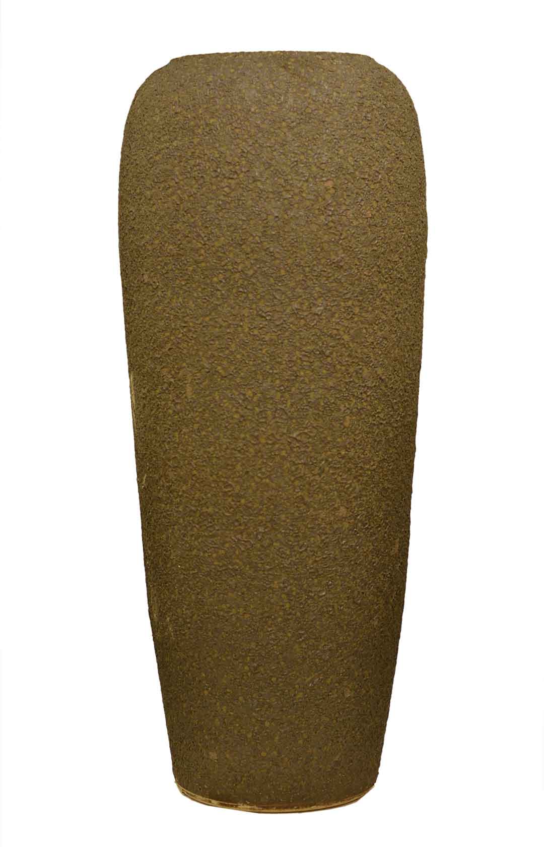 Matt Olive Brown Floor Vase