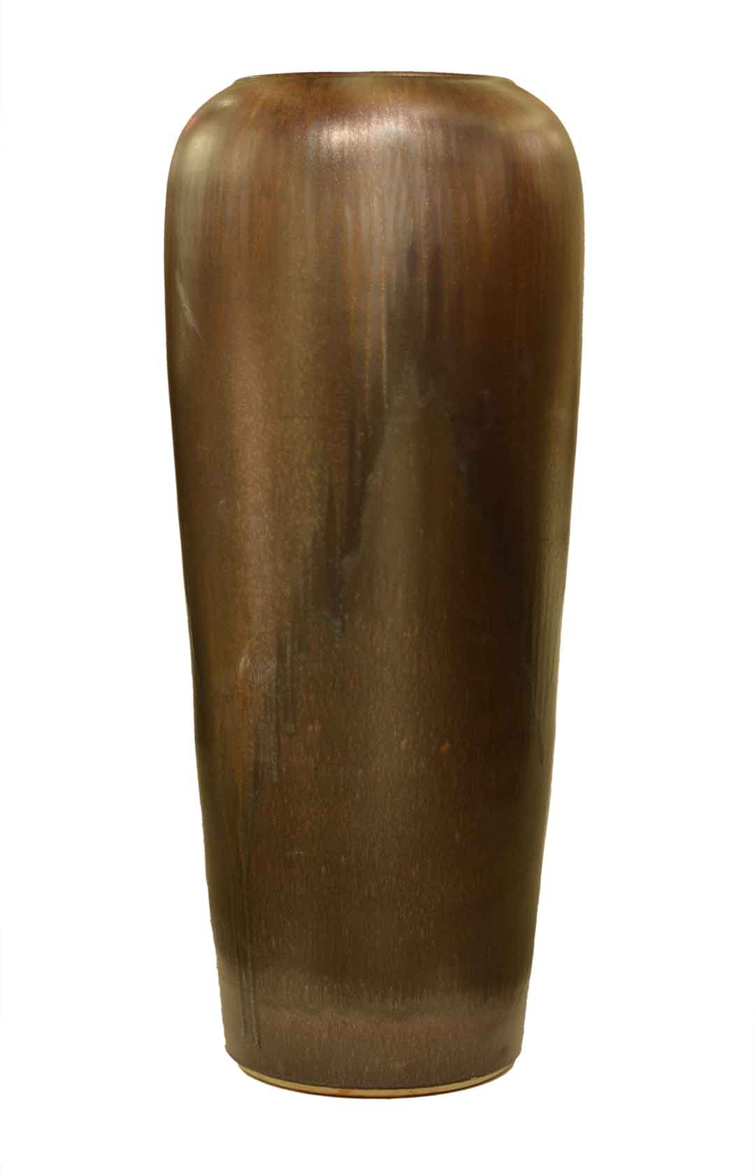 Matt Rustic Brown Floor Vase