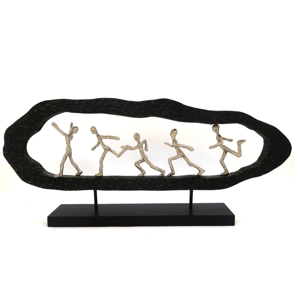 Men Running in Frame