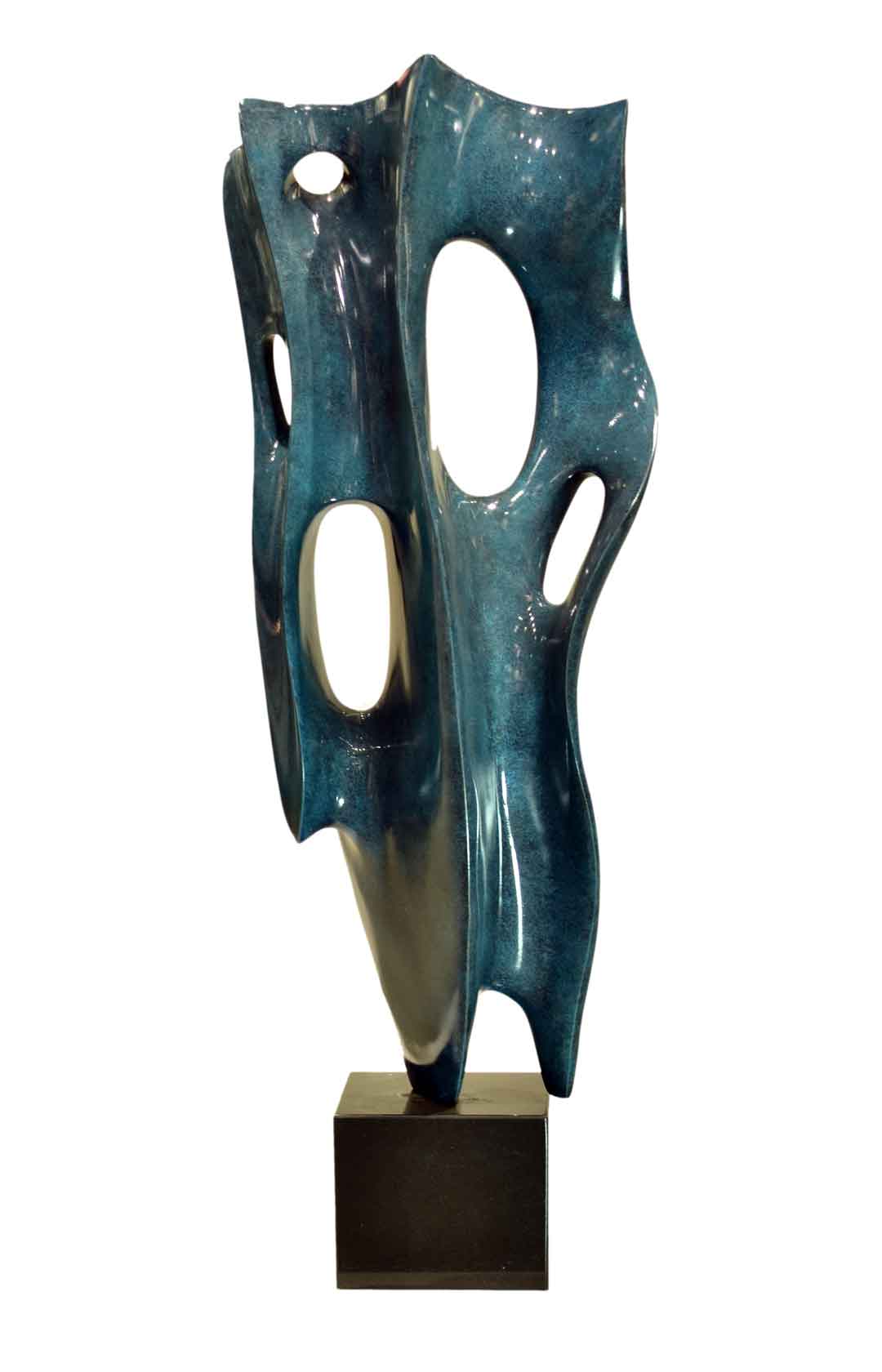 Modern Art Thorn Décor Piece - Blue