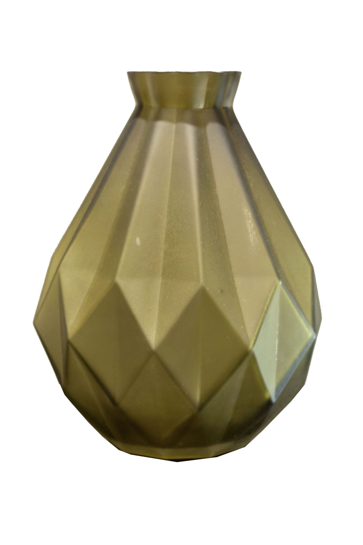 Olive Green Designer Glass Vase