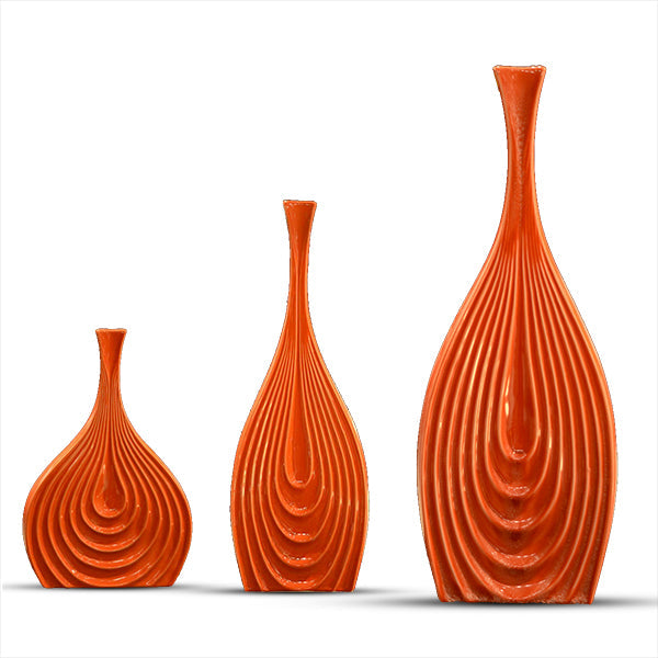 Orange Modern Art Vase