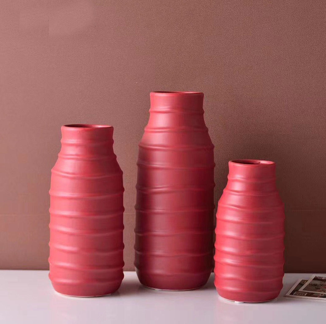 Red Modern Vase