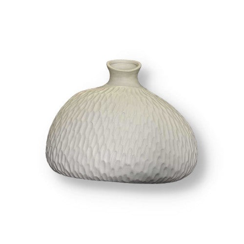 Stoneage Vase - White