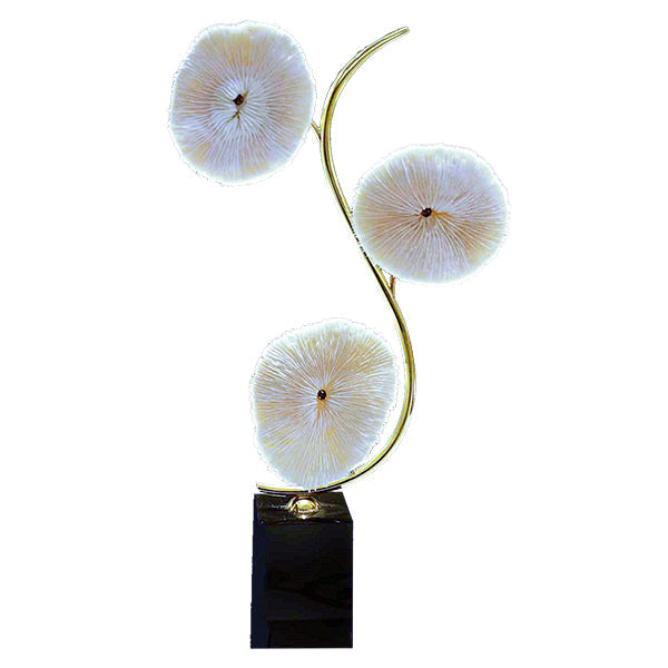 White Flower Showpiece Set