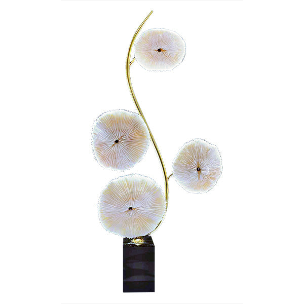 White Flower Showpiece Set